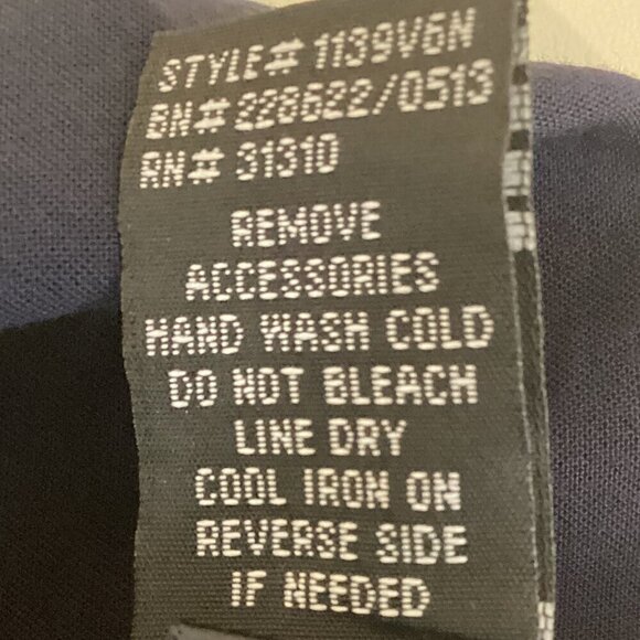 A. Byer Shirt Dress 2 Pockets Elastic Waist Sz M Blue 286K - Picture 9 of 9